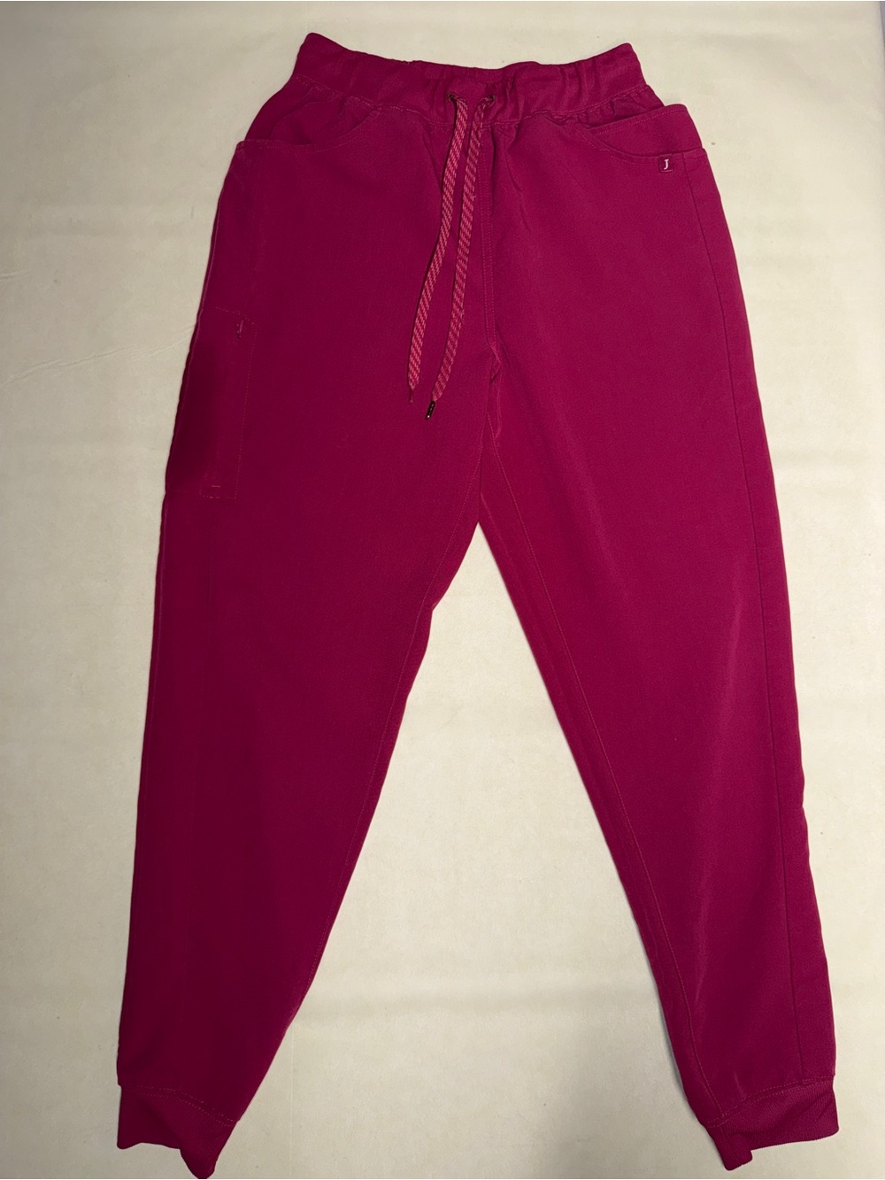 Jaanuu Fuchsia Jogger Sweatpants Scrubs Size M